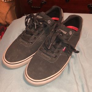 Levi Miles Perf Casual Sneakers Black/charcoal Like New